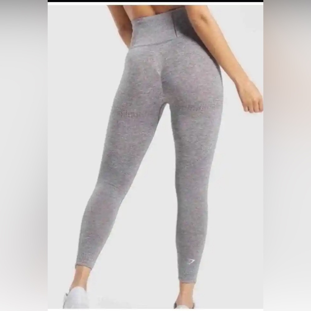 Gymshark Lift Butt High Waist Light Grey Legging long Tights